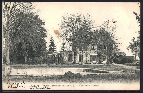 Cpa saint hubert - cpa, château