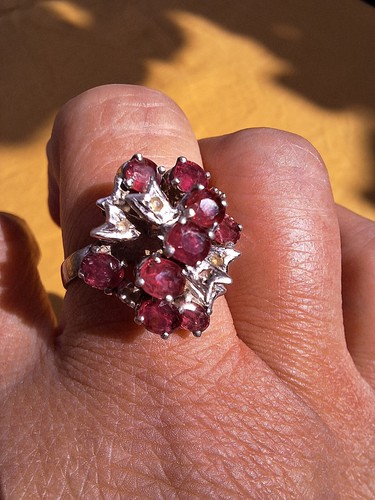 Bague rubis argent 925 - rubis,