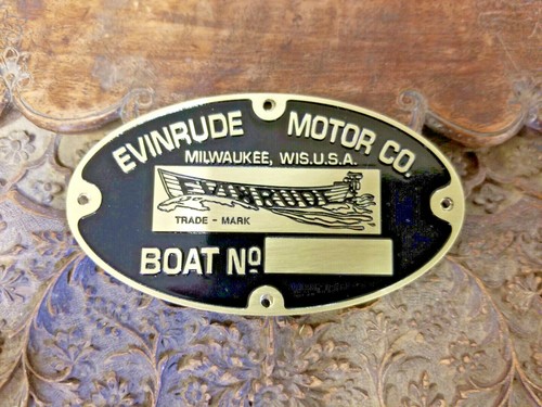 Evinrude plaque données de - evinrude,