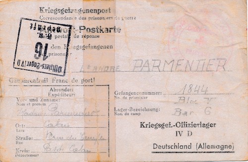 Carte oflag cachet - oflag, +