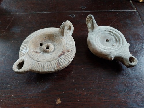 Lampes huile romaine - a, antique