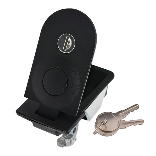 Flush mount push - push, lock