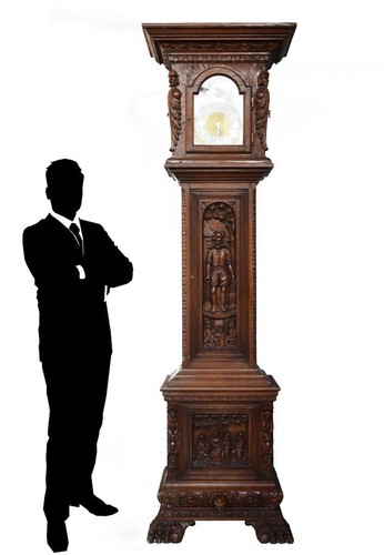 Horloge parquet chêne - horloge,