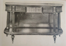 OLD ENGRAVING 19 centuries ART FURNITURE CONSOLE SERVING era LOUIS XVI