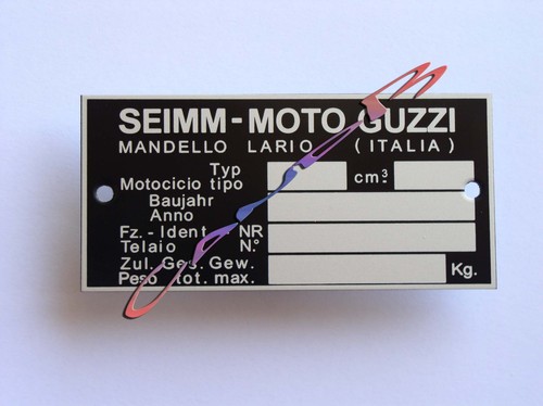 Plaque constructeur moto - ,