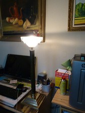 SUPERBE LAMPE de SALON style EMPIRE pied BRONZE