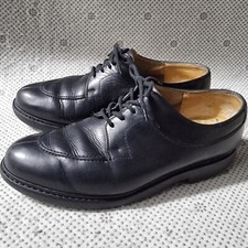 Paraboot Griff Split Toe Made In France Black Leather Lace-up Derby's UK 8.5