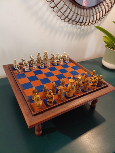 Jeu échecs bois sur - bois,