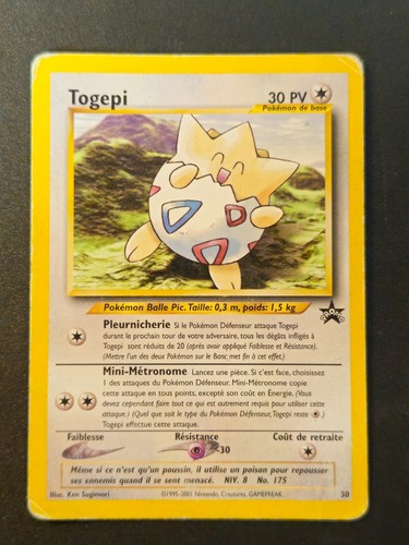 Carte pokémon togepi wizards - carte,