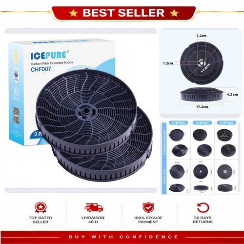 Filtre charbon hotte icepure - hotte,