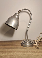 Vintage Art Deco Industrial Aluminum Desk Lamp Retro Design 1940s-50s