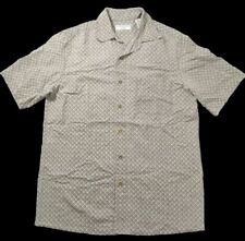 Covington Chemise Boutonnée Verte à Manches Courtes Hommes Taille 38-40 Moyen 