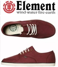 ELEMENT New Mens Footwear Canvas Skate Shoes Size (11) BOWERY Burgundy