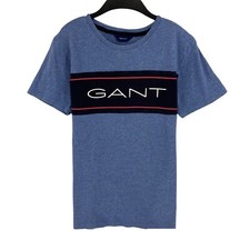 Gant T-Shirt Bleu À Col Rond