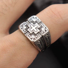 Bague Homme Croix Chevalier