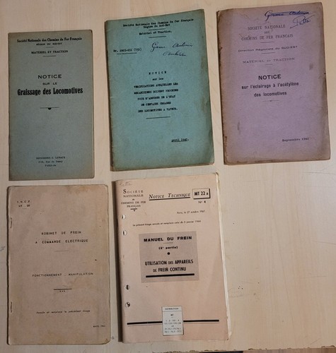 Sncf plm lot - notices, mt