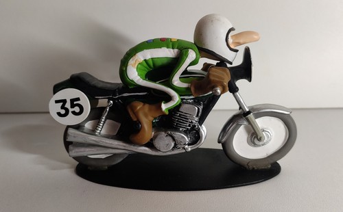 Figurine moto résine joe - figurine,