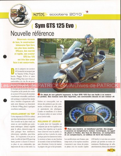 Sym gts 125 - evo, 2010