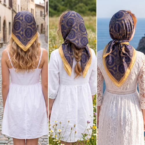 Foulard femme soie - en, 20''
