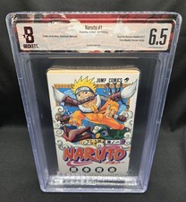 BGS 6.5 NARUTO Vol. 1 1st Printing Japanese Graded Manga JUMP Comics 2000