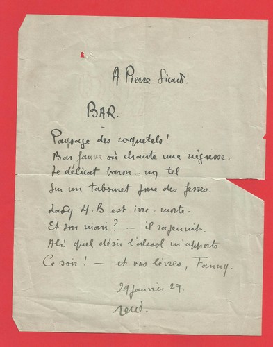 Bg44 poeme autographe - bg44-poeme,