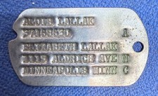 MILITARIA USA DOG TAG USA WW2