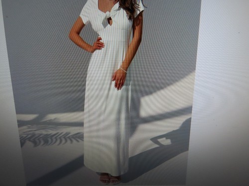 Robe longue blanche - robe,