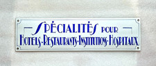RARE Plaque émaillée Bombée