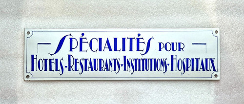 Rare plaque émaillée bombée - rare,