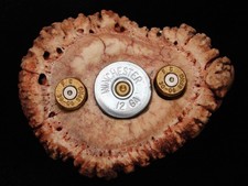 QG07169 VINTAGE 1970s **WINCHESTER 12GA & F C 30-06 SPRG ON ANTLER** BELT BUCKLE