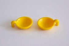 Playmobil tableware - set of 2 bowls plates dark yellow