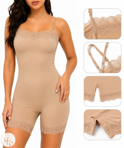Body gainant dentelle femme - body,