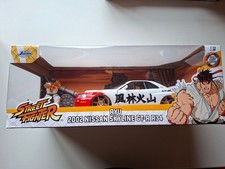 Jada 1/24 Street Fighter  Ryu & 2002 Nissan Skyline GTR R34 (ET)