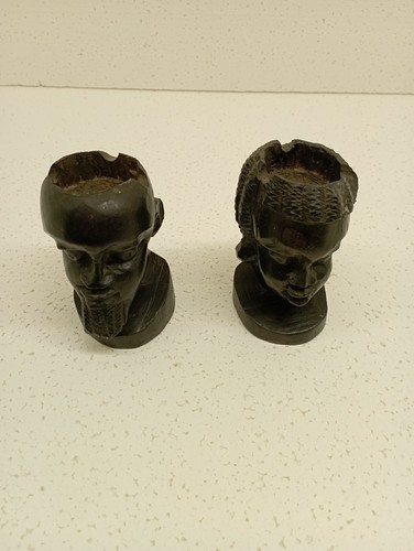 Bougeoirs bois ébène - bougeoirs, en