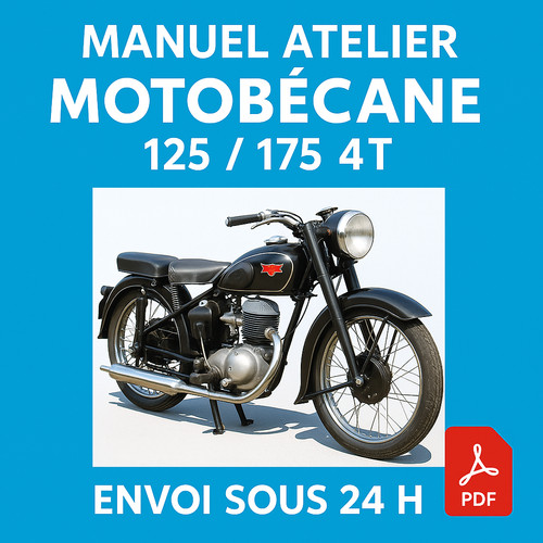 Manuel atelier motobécane 125 - manuel,