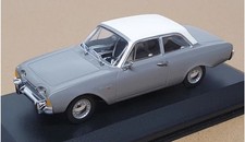 FORD TAUNUS P3 17M SALOON 1960 GREY MINICHAMPS 430085101 1:43 WHITE ROOF GRIS