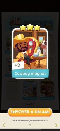 Cowboy magnat carte monopoly - cowboy,