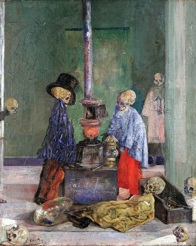 James ensor skeletons - james,