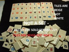 Rummikub Tiles Individual Engraved Back Replacement Game Pieces LOW SHIPPING!!!