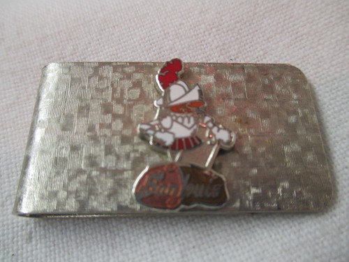 Vintage silver tone - money, clip
