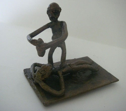 1950 6x5x4cm afrique - scène, 2