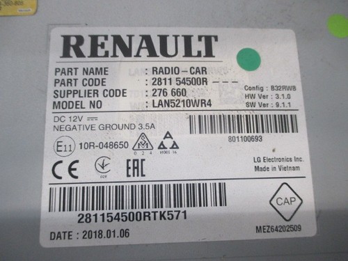 Autoradio recepteur renault - ,