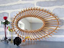 Vintage - Miroir Soleil Ovale