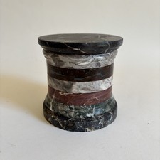 Marble Base Statues Bronze Italy Grand Tower Antique 19th Century Marquetry 