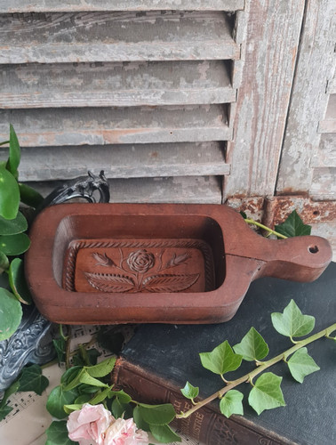 Ancien moule beurre bois - ancien, a