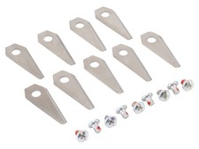 9x lame de couteau + 9x vis de