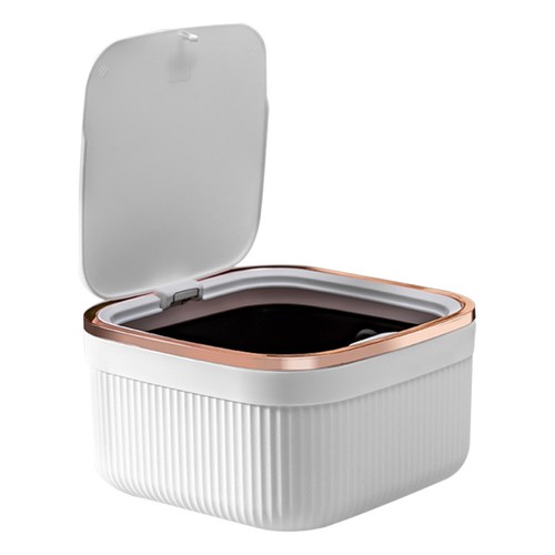 Small white table trash - small,