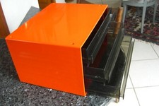 organisateur classeur Lynx 3 tiroirs Orange vintage 1970
