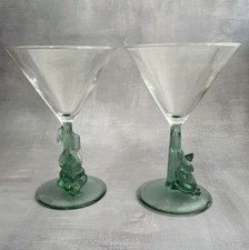 2 verres à cocktail martini