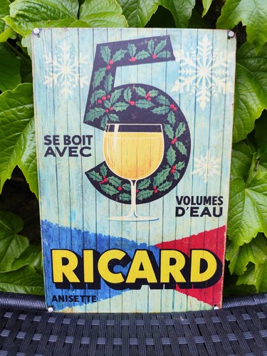 Plaque métal ricard - plaque,